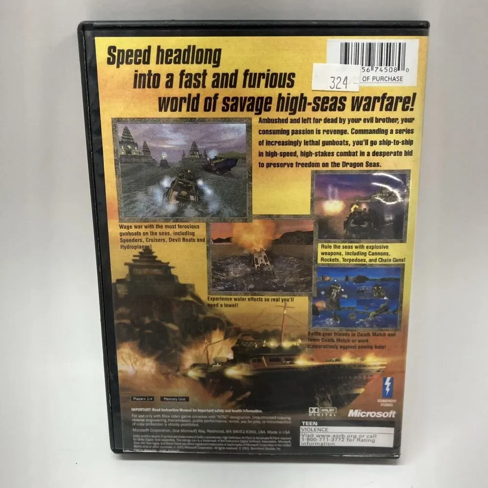 Blood Wake (Microsoft Xbox, 2002) Tested